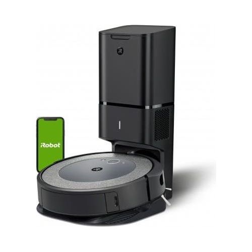 iRobot Roomba i3+ Robot Aspirapolvere senza Sacchetto Capacita' 0,4 Litri Autonomia 75 minuti Wi-Fi Tecnologia Dirt Detect Svuotamento Automatico Grigio