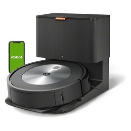 iRobot Roomba J7+ Grafite, Robot Aspirapolvere Wi-Fi, Svuotamento Automatico, Rilevamento Ostacoli, 2 Spazzole In Gomma Multi-Superficie, Programmabile con App E Assistente Vocale