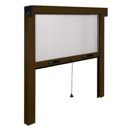 Zanzariera Avvolgibile Verticale 120x160 Marrone RAL
