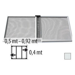 Zanzariera estensibile telesio per finestre e porte con tapparella grigio 50 92x40 cm