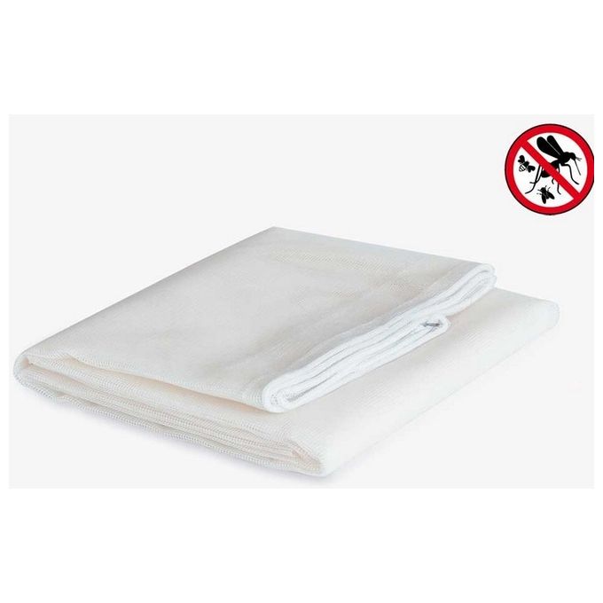 Irs Zanzariera a Tenda E-Drop per Porte e Finestre Bianco 150x250cm