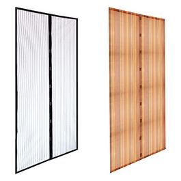 Zanzariera a Tenda Magnetica per Porte Decoro Fiori 140cm 2 Pannelli da 70cm x 250cm