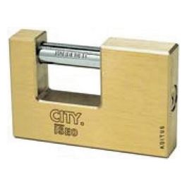 04060187 Lucchetto Per Serranda Ottone Mm 60 Chiave Piatta Cifratura Kd
