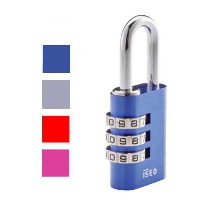 Image of Iseo Lucchetto con Combinazione 30mm 3 Cifre Grigio
