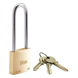 Lucchetto Ottone 40mm Arco Lungo City