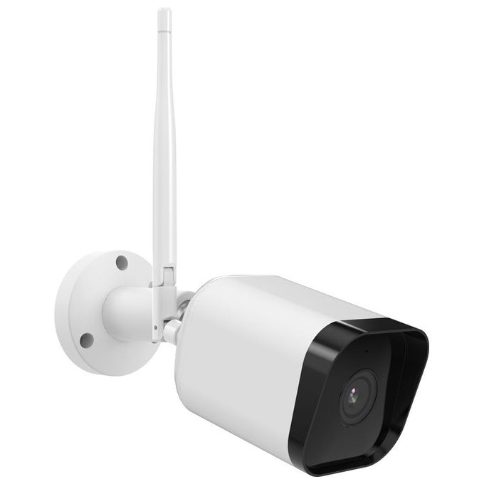 Image of Isiwi Square Telecamera Wireless 4Mpx Bullet fissa per esterno IR LED Audio Bidirezionale Sd Card IP65