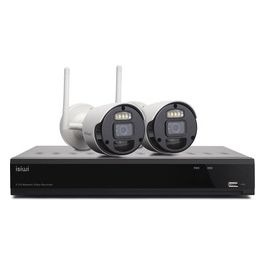 Isiwi ISW-K1N8BF2MP-2 GEN1 Kit Wireless Nvr 8 Canali  2 Telecamere Ip 1080p