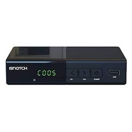 Isnatch IS-350D Decoder Digitale Terrestre DVB-T/T2 con Telecomando Universale Nero