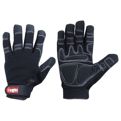 07206 ISSA SHOCK Guanti da Lavoro Pelle Sintetica Antivibrazione Categoria II EN388 2222 taglia M colore Nero Grigio