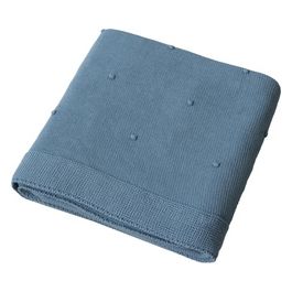 Coperta Lettino 020 2200 02 Morbido Motivo Pois Avio