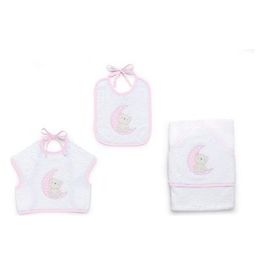 Set 3 Pezzi Spugna Moon Rosa