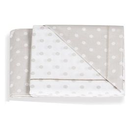 Set Letto 3 Pezzi Pois Tortora