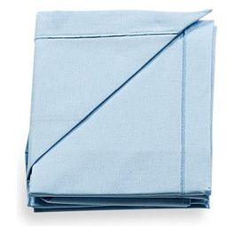 Set Letto 3 Pezzi Tinta Unita Azzurro