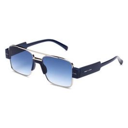 Occhiali da Sole Mod SEBASTIAN 0817 COMBO DARK BLUE A con montatura in acciaio e acetato vintage per massimo comfort