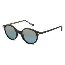 Occhiali da Sole Mod 0702 THIN ROUND SUN B2 GREY BUTT Con Lenti Blu e Montatura Grigia di Alta Qualità