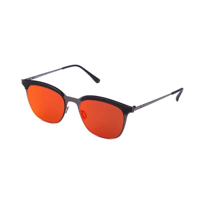 Image of Italia Independent Occhiali da Sole Modello 0258 Thin Metal Gun Metal per Uomo Stile Square Colore Grigio di Tendenza