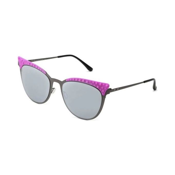 Image of Italia Independent Occhiali da Sole Mod 0257 THIN METAL BASE 2 GUN METAL in metallo Cat Eye comodi e eleganti per un look alla moda