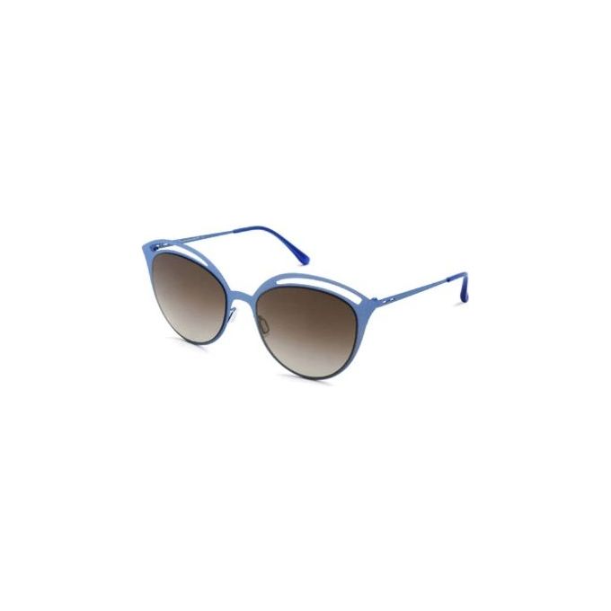 Image of Italia Independent Occhiali da Sole Mod 0224 I-THIN METAL blu CANGIANTE Design Moderno Chic e Resistente in Metallo Con Lenti Blu Cangianti