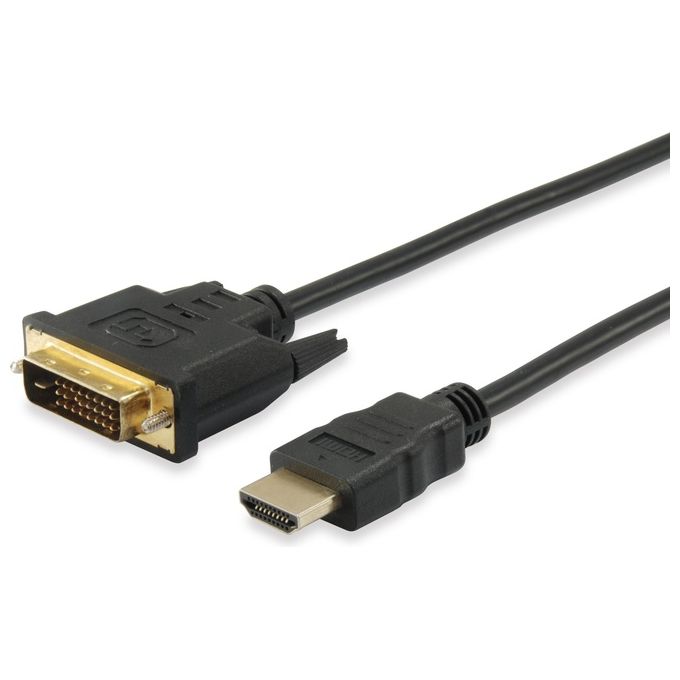 ITB Cavo e Adattatore Video 2mt HDMI DVI-D Nero