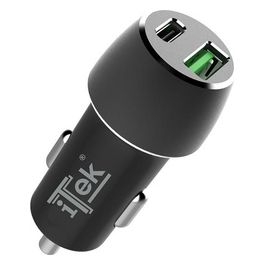 Caricabatteria per Auto da 42W 6A 2x3A con 2 Porte PD+QC3.0 Smart IC
