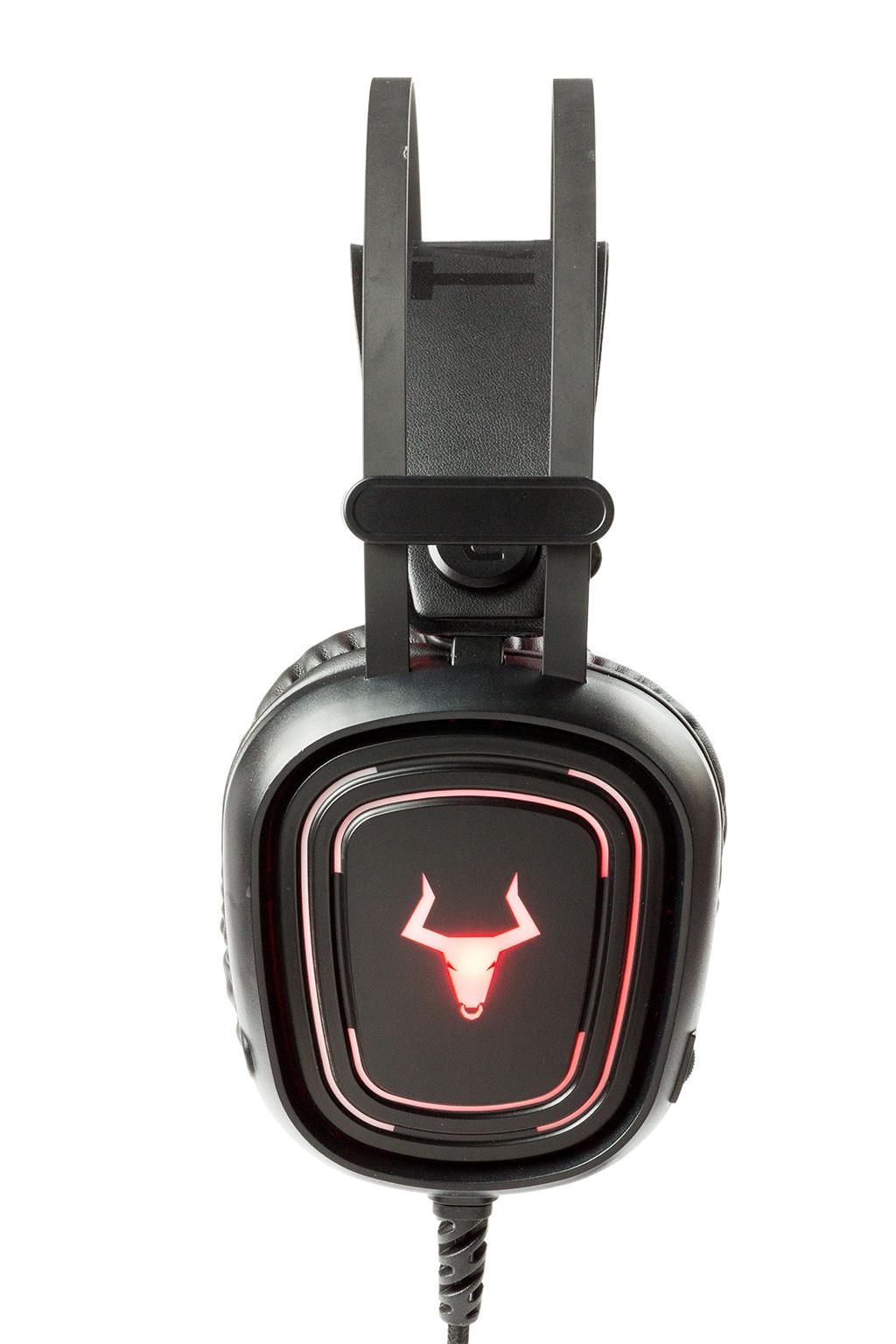 ITEK Cuffie Gaming Taurus h321 - led Rosso, Microfono | Yeppon