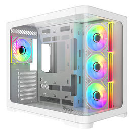 Dark Cave Curved Tower Bianco Case PC ATX Mid-Tower