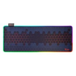 E1 Tappetino per Mouse da Gioco per Computer 800x300x3mm Nero/Rosso