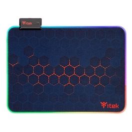 E1 Tappetino per Mouse da Gioco per Computer 350x250x3mm Nero/Rosso