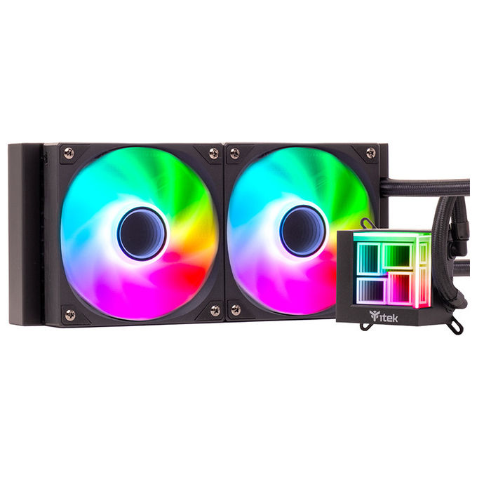 Itek Hydro Cube 240B Kit Raffreddamento a Liquido 12cm Nero