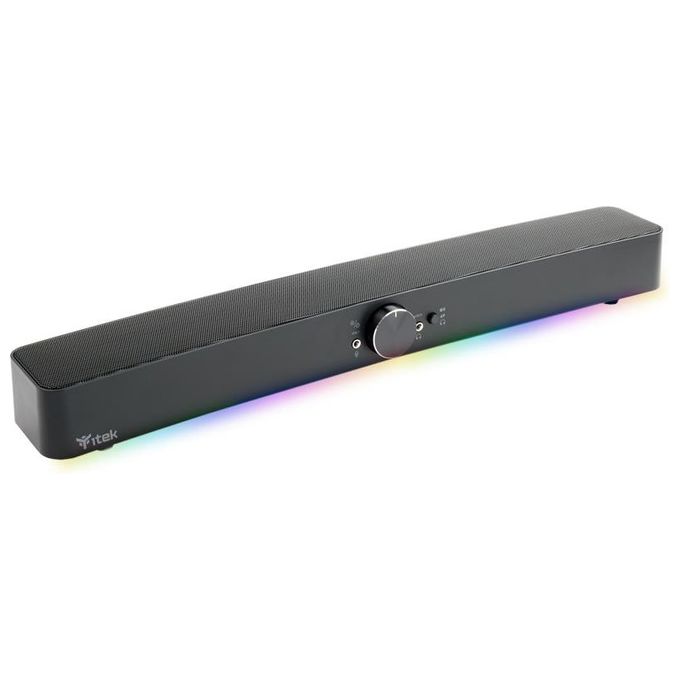 Itek S100 Gaming Soundbar RGB Bluetooth Jack 2x3.5mm Uscita Microfono e Cuffie