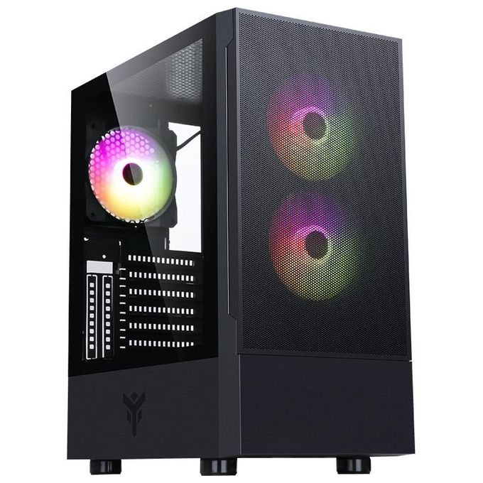 Itek SIISBE 3.0 Gaming Midi Tower Nero 3x12cm ARGB fan USB3