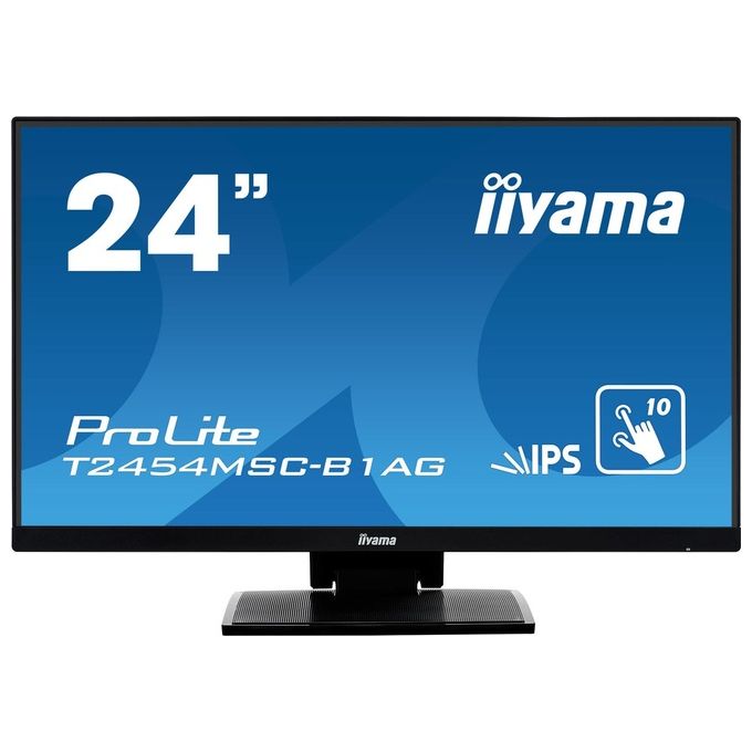 IIYAMA Monitor 23.8'' LED IPS Multitouch ProLite T2454MSC-B1AG 1920x1080 Full HD Tempo di Risposta 4 ms