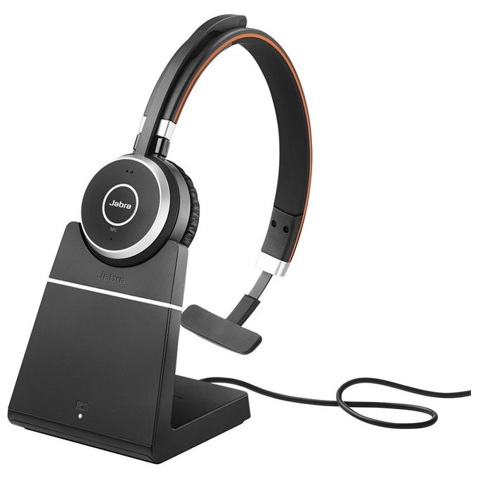 Jabra 6593-823-399 Evolve 65 MS Mono Auricolare con Microfono sull'Orecchio Wireless Bluetooth
