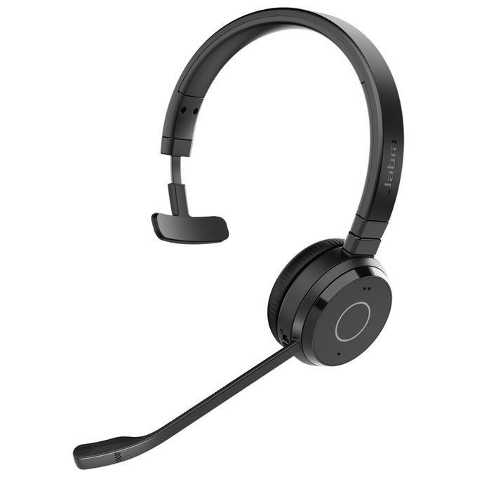Jabra 6693-833-309 Auricolare Mono Wireless Evolve 65 TE Bluetooth 5.2 Nero Con Dongle USB