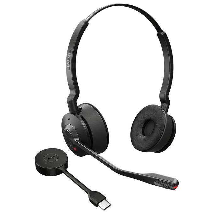 Jabra 9659-430-111 Auricolare Wireless Engage 55 SE Stereo Nero Portata 150m Per ufficio