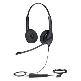 Jabra BIZ 1500 Duo Usb Cuffie a Padiglione con Microfono Nero