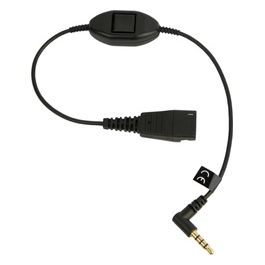 Cavo per cuffie disconnessione rapida (M) a stereo mini jack (M) 30 cm