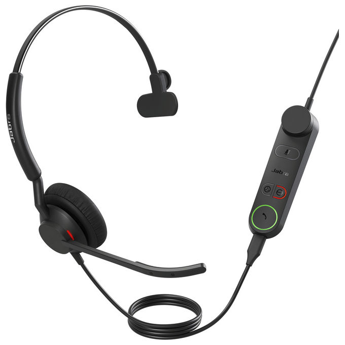 Jabra 5093-299-2269 Cuffie Mono Cablate Engage 50 II UC USB-C Nero Per Ufficio