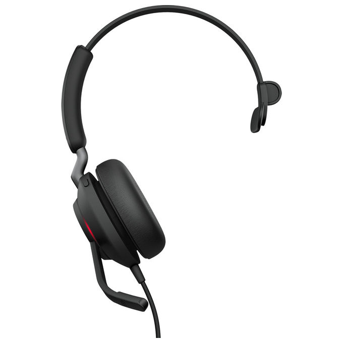 Jabra 24189-889-889 Cuffie Monoaurale Evolve2 40 SE USB-C Nero Ottimizzato per UC