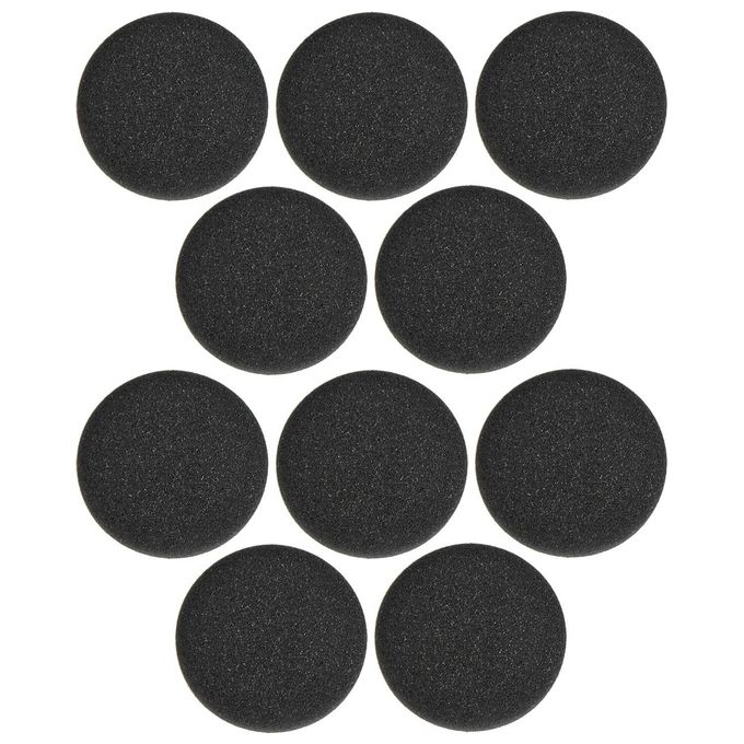 Jabra 14101-45 Evolve 20 30 40 65 Cuscinetti Auricolari in Schiuma Confezione da 10 Pezzi colore Nero