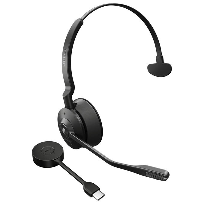 Jabra 9653-470-111 Engage 55 SE Auricolare Wireless Mono USB-C Nero Ufficio