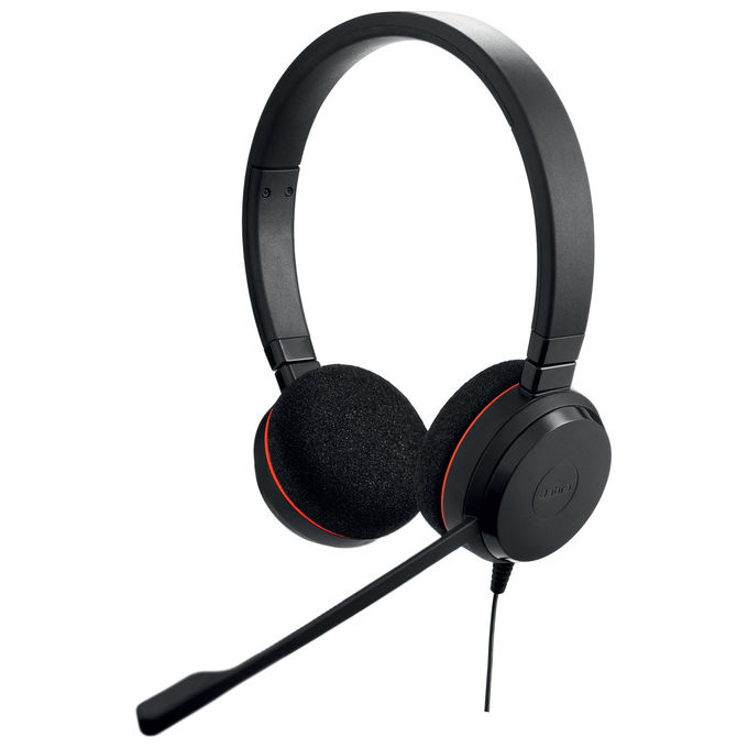 Jabra Evolve 20 4999-829-269 Cuffie Cablate USB Type-C-A Archetto Nero