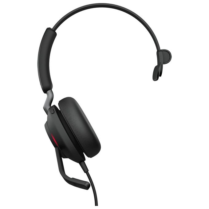 Jabra 24189-899-999 Evolve2 40 SE Auricolare Cablato Mono USB-A con Microfono ad Asta Regolabile e Busylight Integrato colore Nero