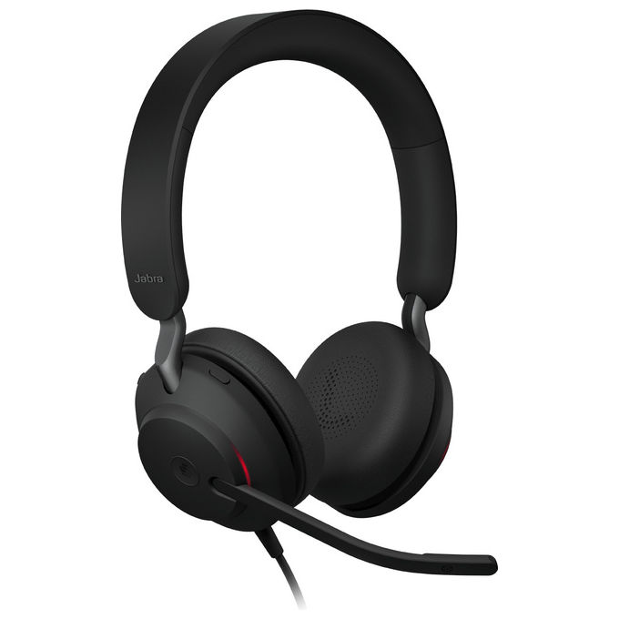 Jabra Evolve2 40 SE Cuffie Biauricolari Cablate Nere