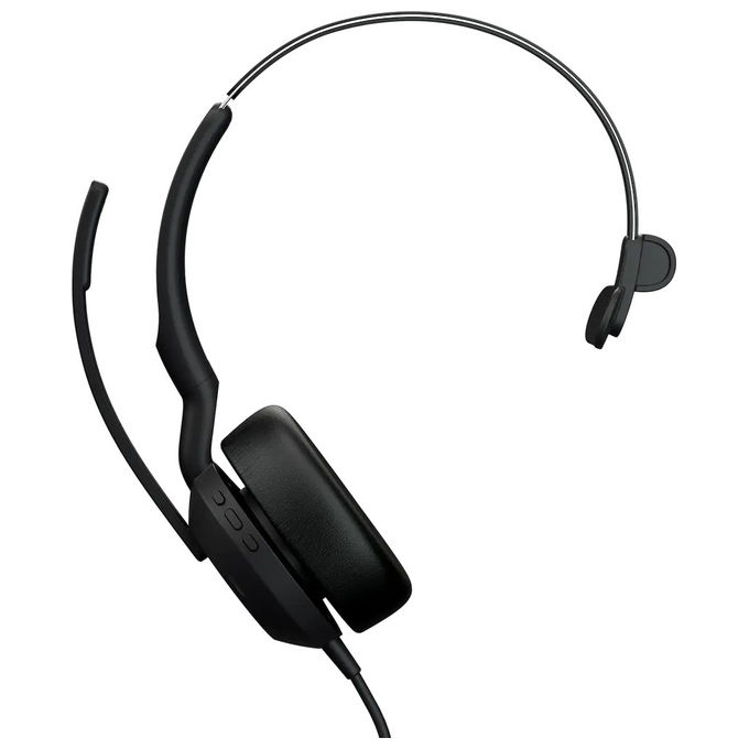 Jabra Evolve2 50 25089-889-799 Cuffie Monaurale USB-C-USB-A Bluetooth Nero