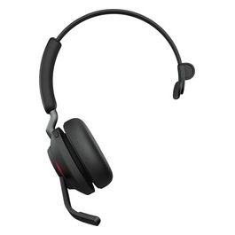 Jabra Evolve2 65 Cuffie Mono Wireless Cuffie Certificate per Microsoft Teams e con Funzione Noise Cancelling Batteria a Lunga Durata Adattatore Bluetooth Usb-A Nero