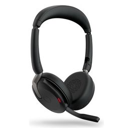 Evolve2 65 Flex UC Stereo Cuffie con Microfono Over Ear Bluetooth USB-C Nero Ottimizzato per UC