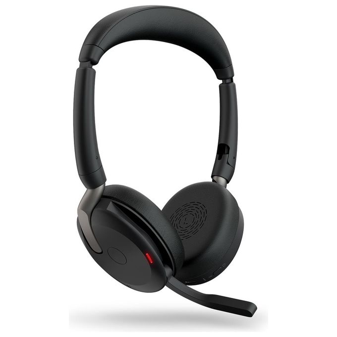 Jabra 26699-989-999 Evolve2 65 Flex Auricolare Wireless Bluetooth 5.2 ANC ibrida 30 m 32 h batteria colore Nero