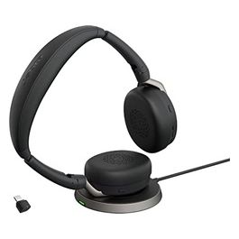 Evolve2 65 Flex Auricolare con Cavo e Senza Cavo a Padiglione Ufficio Bluetooth Nero