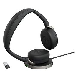 Evolve2 65 Flex Auricolare con Cavo e Senza Cavo a Padiglione Ufficio Bluetooth Nero